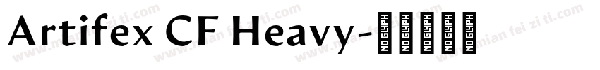 Artifex CF Heavy字体转换